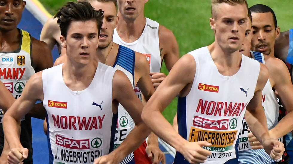 Jakob og Filip Ingebrigtsen løp igjen på meget høyt nivå. Her ser vi dem under EM i Berlin i fjor. (Arkivfoto: Bjørn Johannessen) 