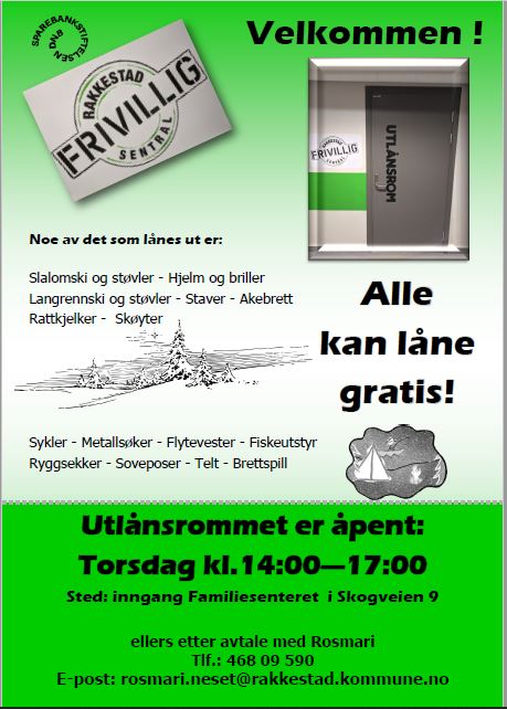 Plakat til Utlånsrommet til Frivilligsentral Rakkestad.jpg