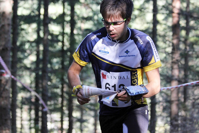 Vegard Ølstad Dalberg i aksjon under NM orientering på Vegårdshei i fjor. (Foto: Ole Ingvald Smeland)
