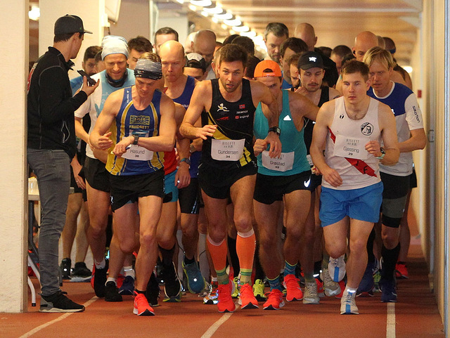 Fra starten på pulje 1 i 2019. (Foto: Kjell Vigestad)