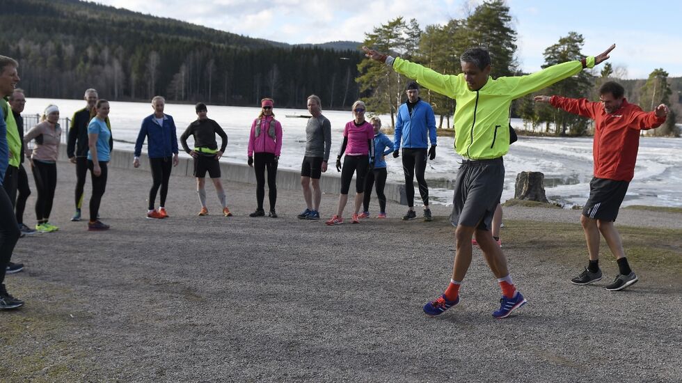 Tim på Kondistreninga. (Foto: Bjørn Johannessen)