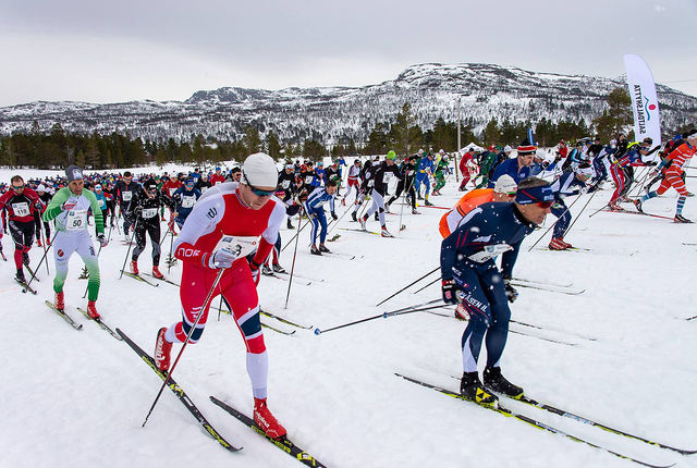 Starten har gått for den 12. utgaven av Skienern. (Alle foto: Enern Oppdal)