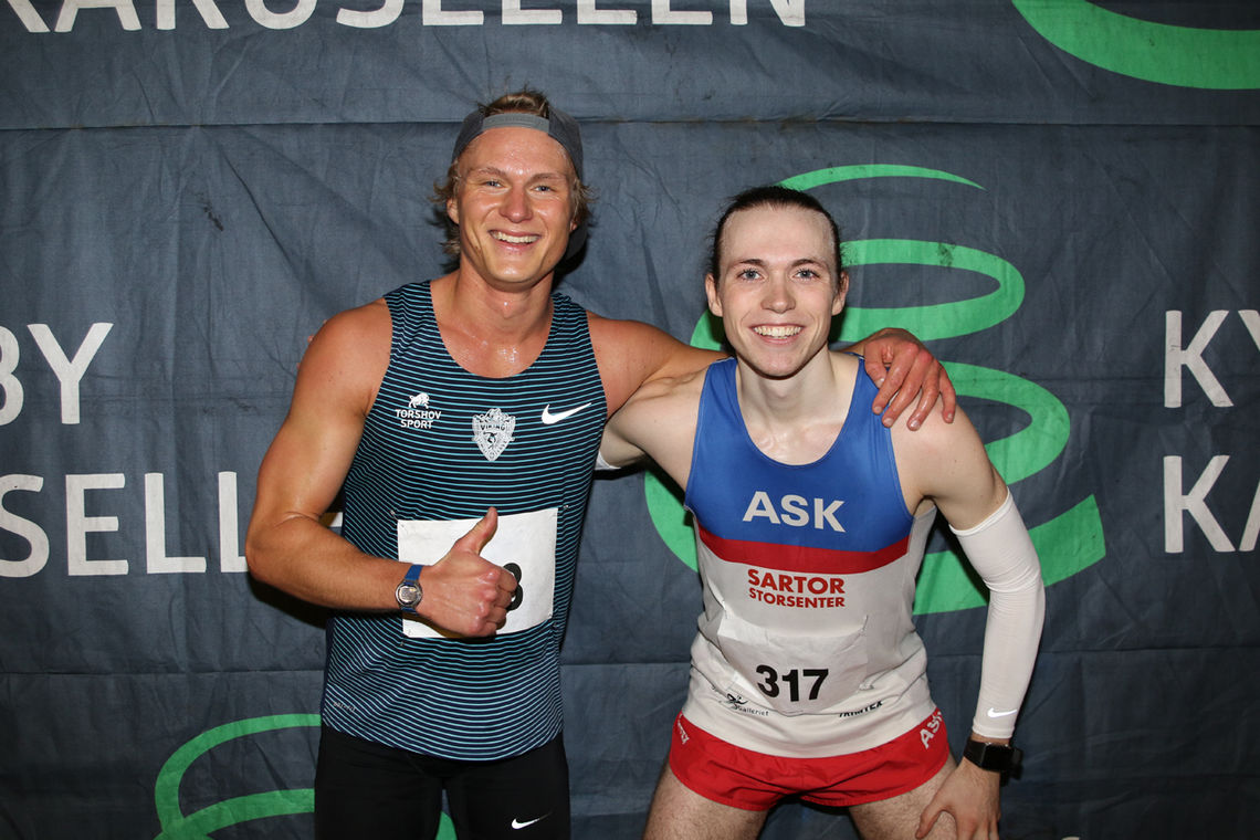 Sondre Øvre-Helland og Marius Garman Sørli satte begge rekorder under Kystbykarusellens 6. løp