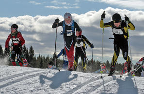 Framleis er det mange unge som har stor glede av å gå på ski, som her under Barnebirken. (Foto: Finn Olsen)