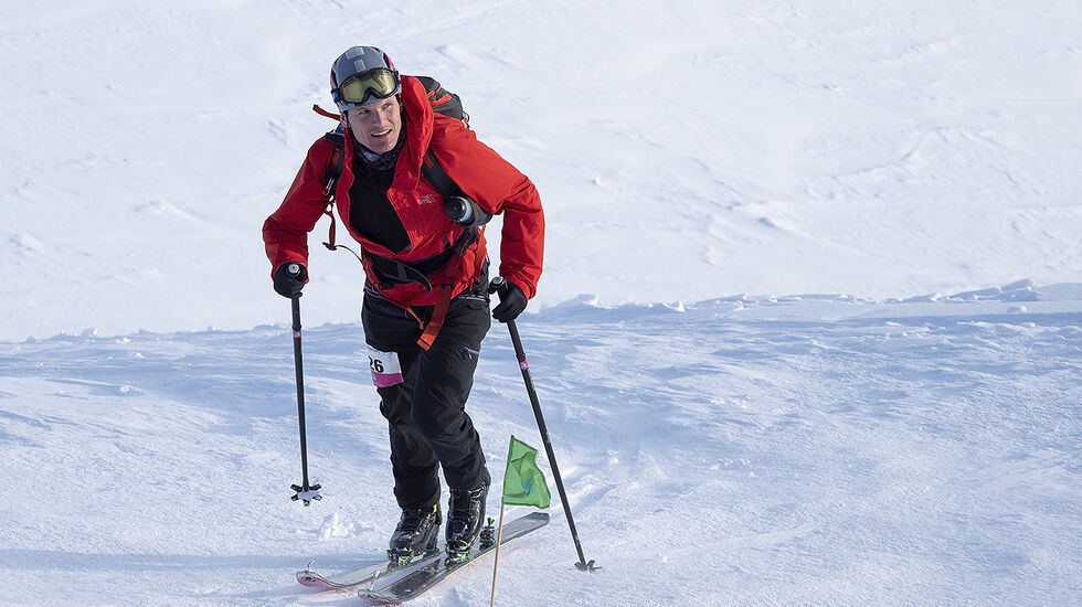 Hallvard Schjølberg tok en klar seier i løypa med over 4000 m høydemeter stigning/fall. (Foto: Kristin Folsland Olsen)