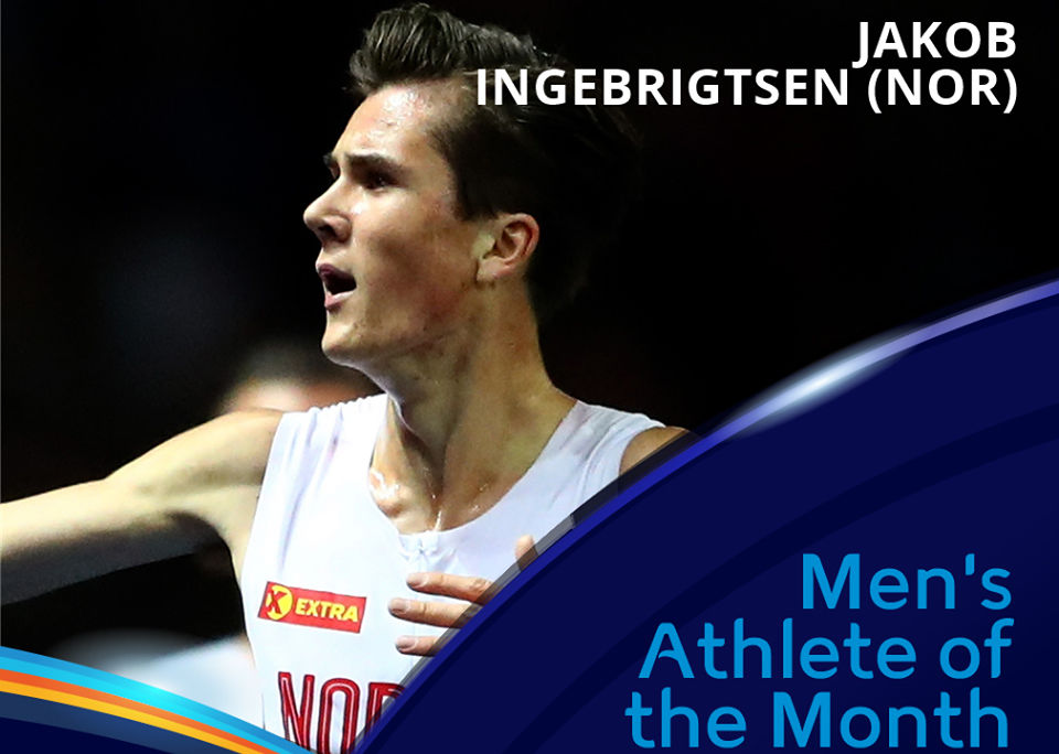 Nok en gang kan Jakob Ingebrigtsen stemmes fram som månedens europeiske friidrettsutøver. (Foto: Det europeiske friidrettsforbundet)