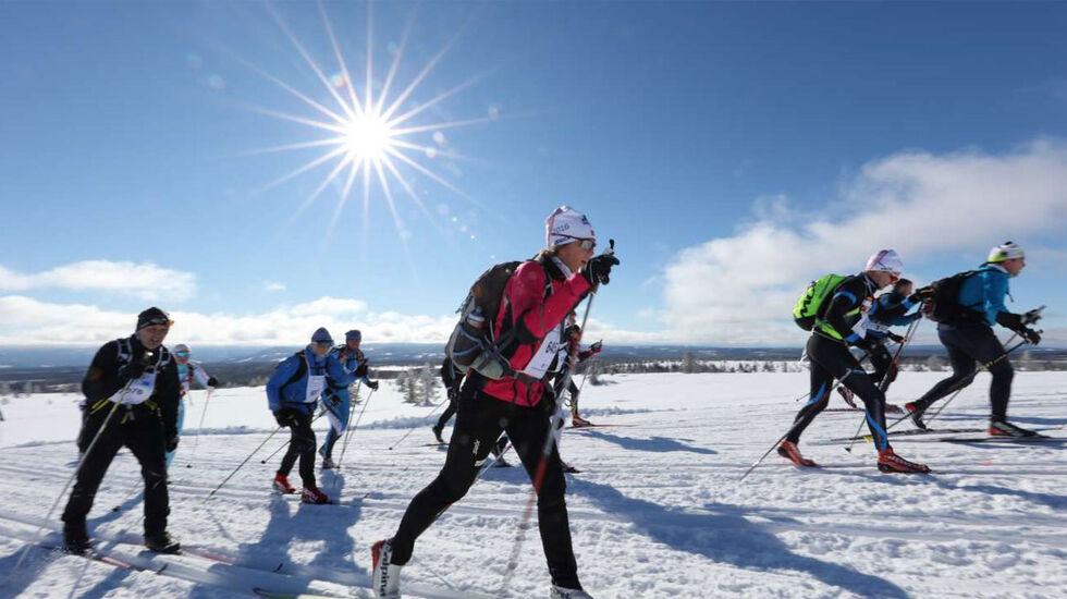Det ble en fantastisk dag over fjellet for de 8442 som gjennomførte lørdagens Birkebeinerrenn. Foto: Geir Olsen/Birken