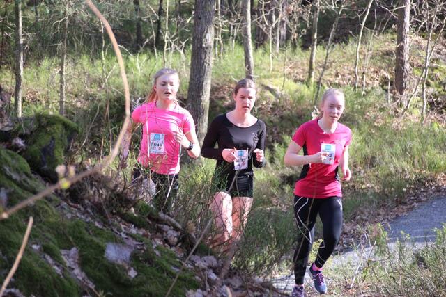 Det andre løpet i Terrengkarusellen i Kristiansand ble arrangert i Baneheia. Bildet er fra samme løp i 2019. (Foto: Guri Sæterlid)