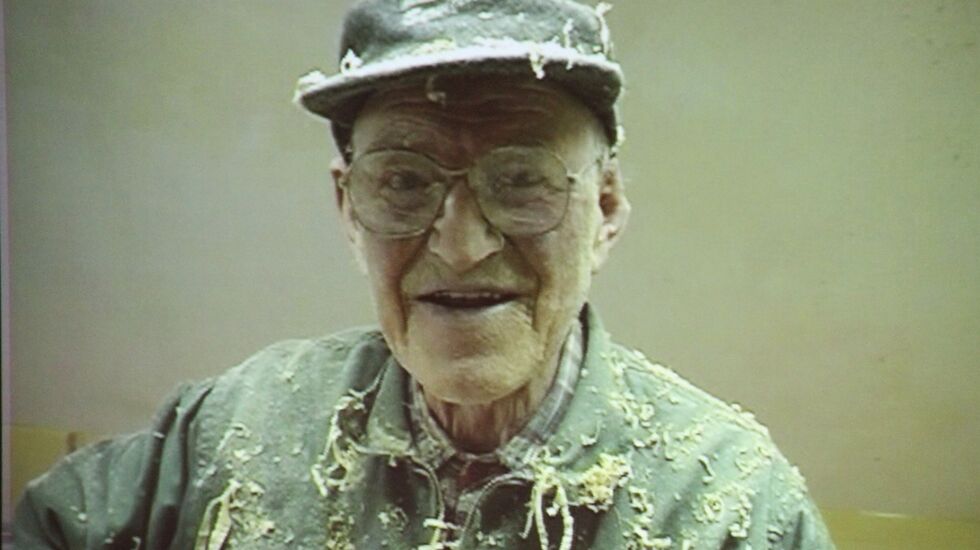 Konrad Brunstad himself fra Konradfilmen. Konradløpet er til ære for Konrad Brunstad (Mons-Konrad 1910-2000). Konrad begynte først å løpe i sein alder. Foto: Martin Hauge-Nilsen