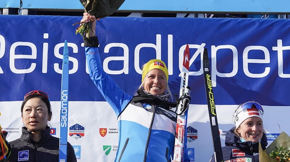 Fra venstre Masako Oshida, Astrid Øyre Slind og Anna Svendsen. Foto: Magnus Östh (Wsportsmedia).