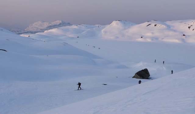 Hardinglaup mellom Øystese og Voss. Foto: Hardangerfjord Media.