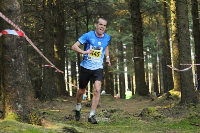 Andreas Penne Nygård vant 10 km i Gjesdal Trailrun. Her fra hans seier på samme distanse under Mortenløpene i fjor. (Arkivfoto: Henning Wiig) Andreas Penne Nygård fra GTI Friidrettsklubb. Foto: Henning Wiig