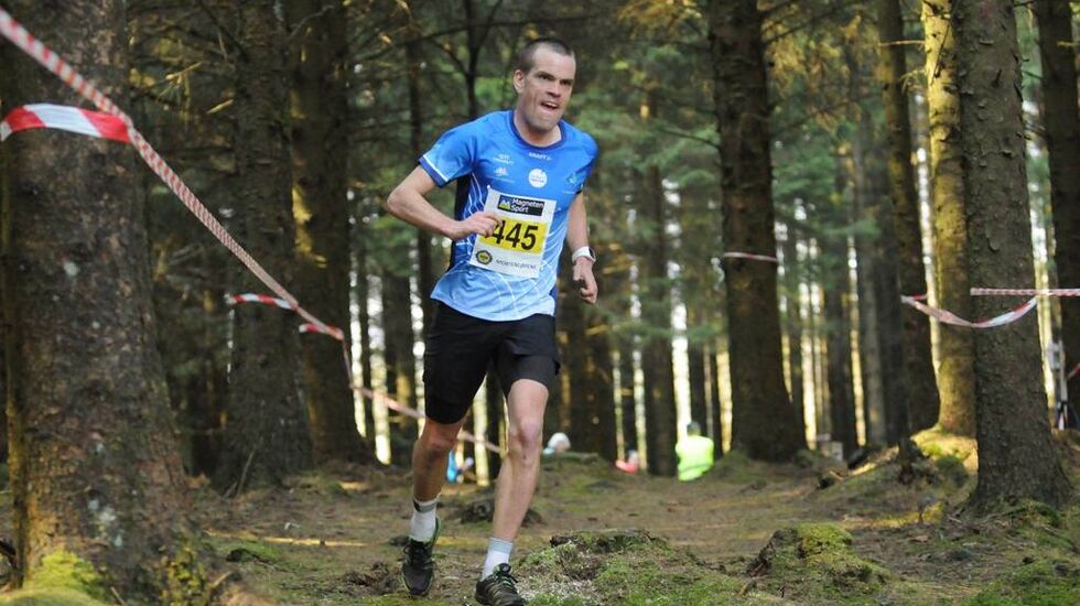 Andreas Penne Nygård vant 10 km i Gjesdal Trailrun. Her fra hans seier på samme distanse under Mortenløpene i fjor. (Arkivfoto: Henning Wiig)