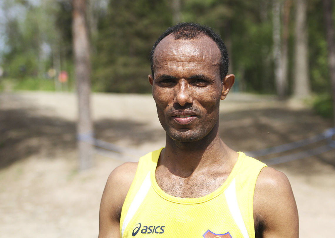 Weldu Negash var et lite stykke bak OL-kravet, men leverte nok et godt maratonløp. (Foto: Runar Gilberg