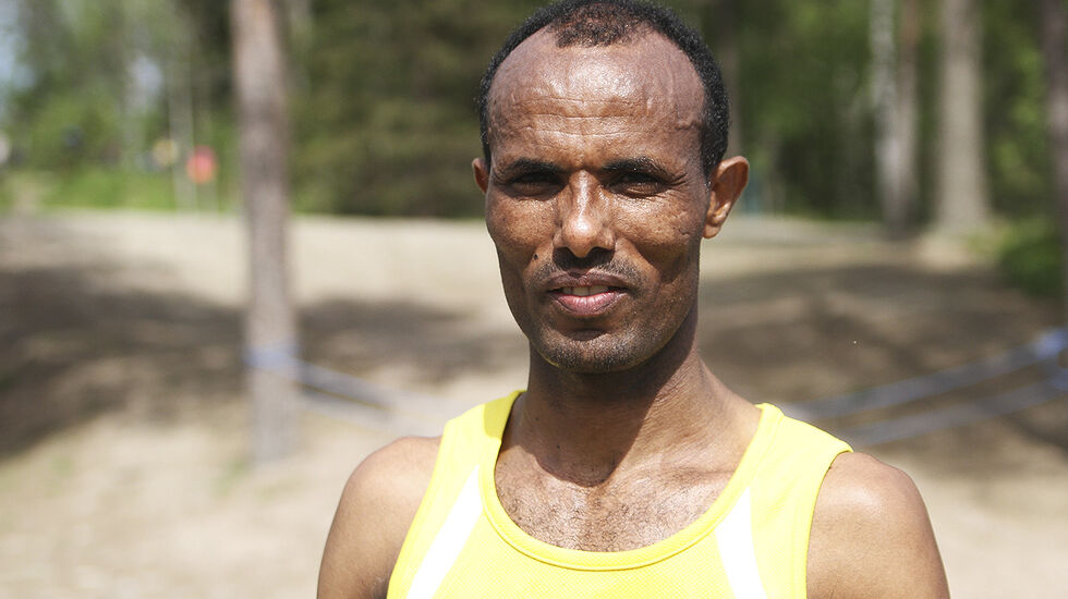 Weldu Negash var et lite stykke bak OL-kravet, men leverte nok et godt maratonløp. (Foto: Runar Gilberg