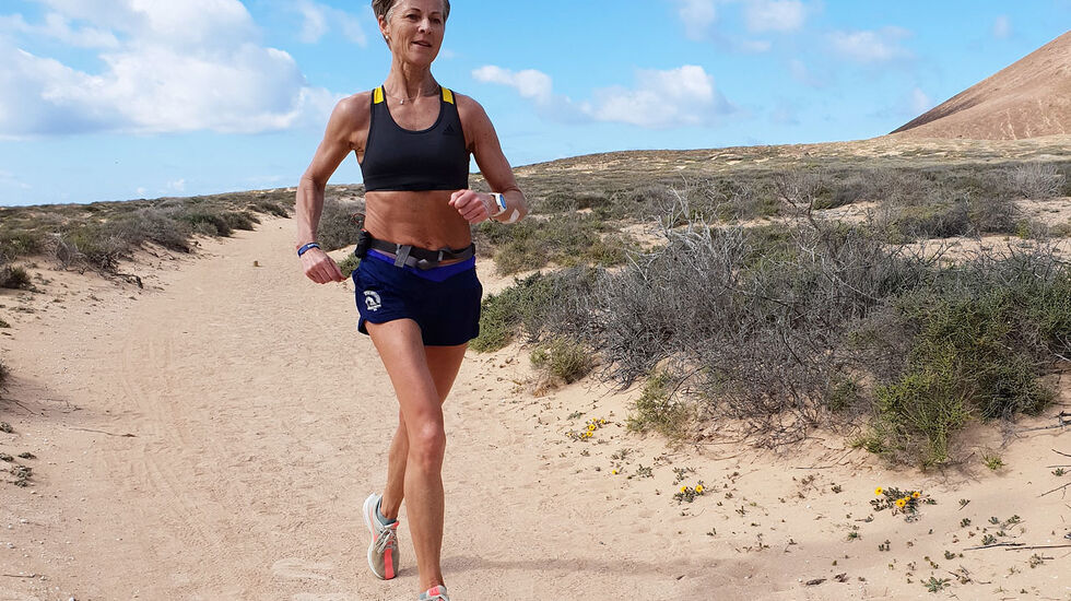 Nina Wavik Ytterstad trente mer enn normalt da hun var på treningsleir på Lanzarote. (Foto: Runar Gilberg)