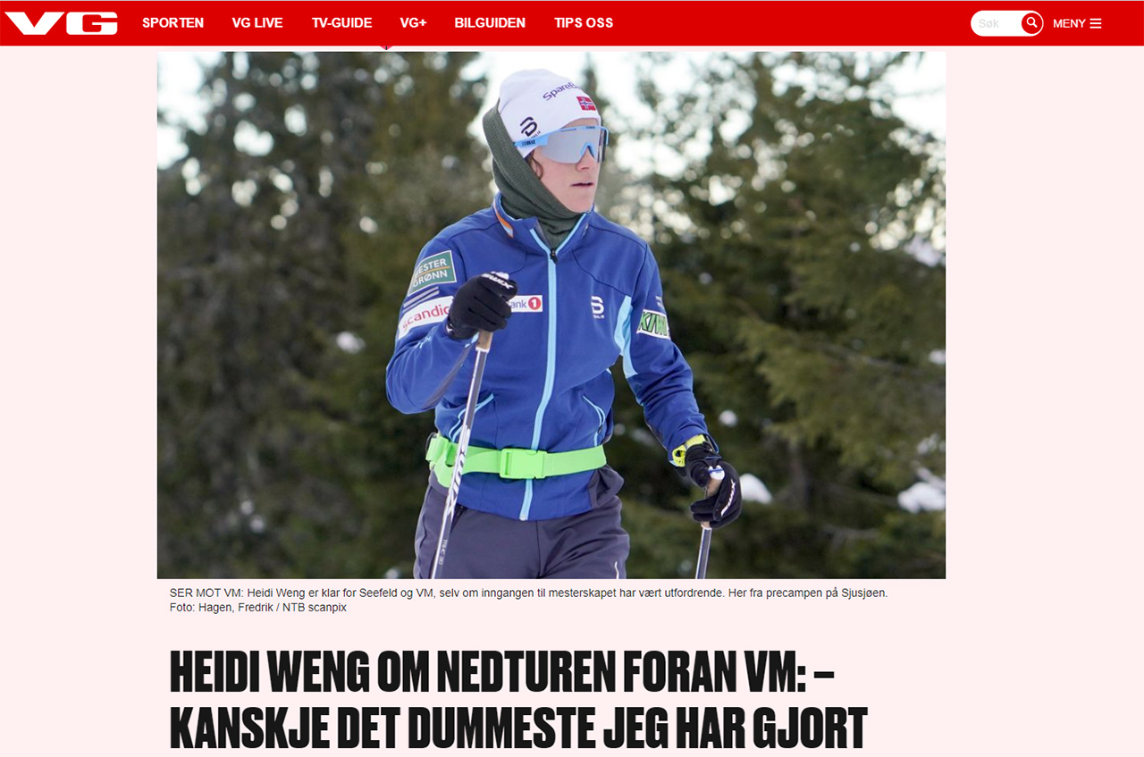 Faksimile fra VG