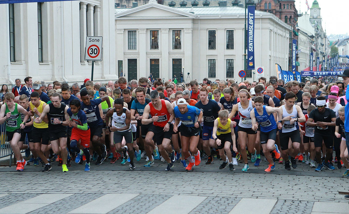 Sentrumsløpet har både 5 og 10 km på programmet, men det finnes også en rekke andre flotte løp en kan ha som mål og teste seg i. (Foto: Per Inge Østmoen)