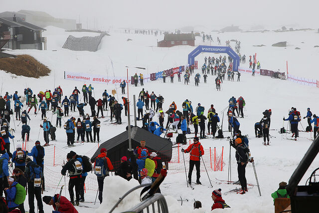 Skarverennet må for andre år på rad avlyses på grunn av korona. Dette bildet er fra 2019 - sist rennet ble arrangert. (Foto: Arne Dag Myking)