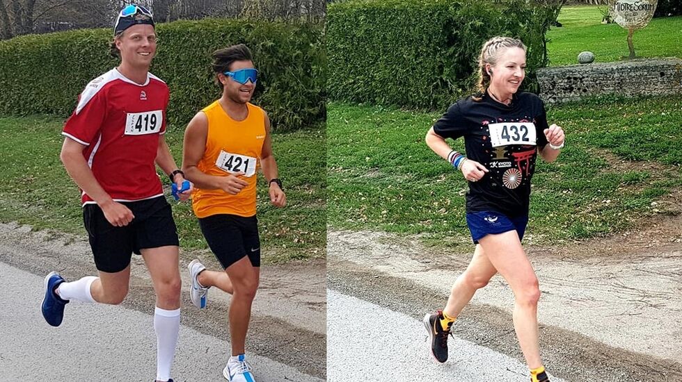 Vinnerne Espen, Christoffer og Therese. (Foto: Frank Sandli)