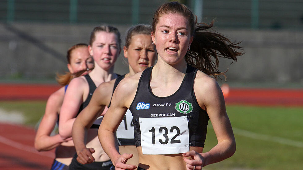 Vilde Våge Henriksen er tatt ut til å løpe både 1500 m og 3000 m hinder. (Foto: Arne Dag Myking)