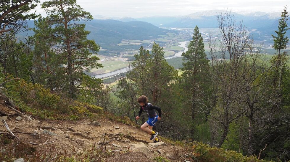 Esten Hansen-Møllerud Hauen på vei mot ny løyperekord. (Foto: Audun J. Lutnæs/Alvdalmiv)