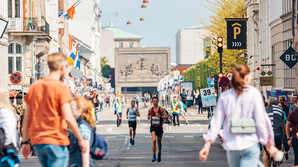 Marius Skeide Ruth fra Stavanger imponerte med 2.26.33 og ellevteplass i København Maraton. (Foto: arrangøren) 