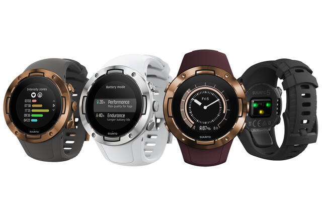 Suunto 5 sin beskjedne størrelse og ulike fargekombinasjoner bør til sammen gjøre den interessant for både kvinner og menn.