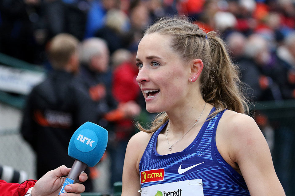 Hedda Hynne er fremdeles den i verden som har løpt fortest på 800 m i 2020. (Arkivfoto: Arne Dag Myking) 