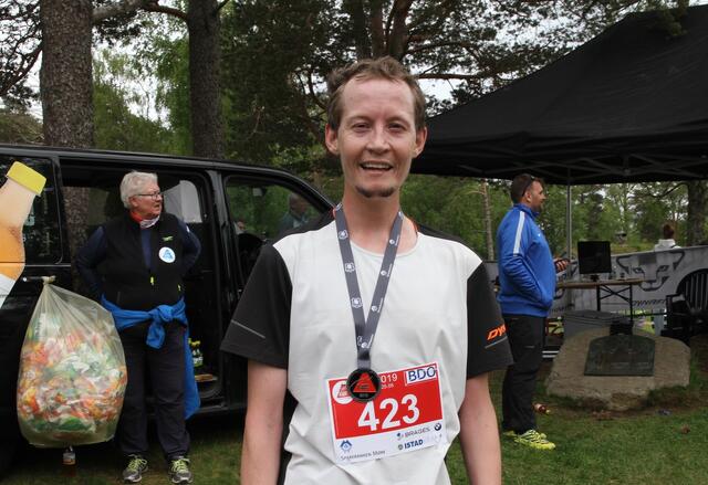 Kjell Magnar Berli bruker mye av fritiden sin til å løpe opp og ned Sunnmørsalper i teknisk krevende partier. Det hjalp han i dag til å vinne Molde7topper