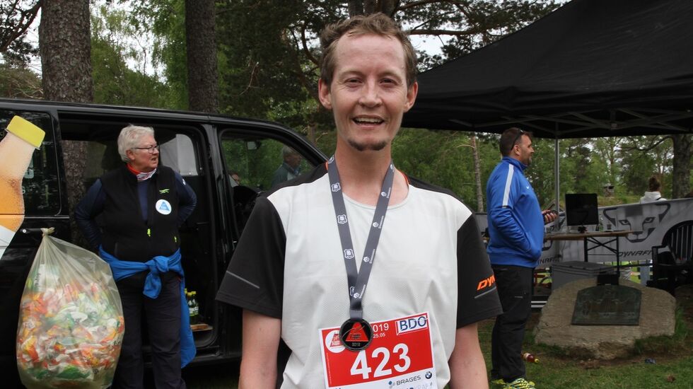 Kjell Magnar Berli bruker mye av fritiden sin til å løpe opp og ned Sunnmørsalper i teknisk krevende partier. Det hjalp han i dag til å vinne Molde7topper
