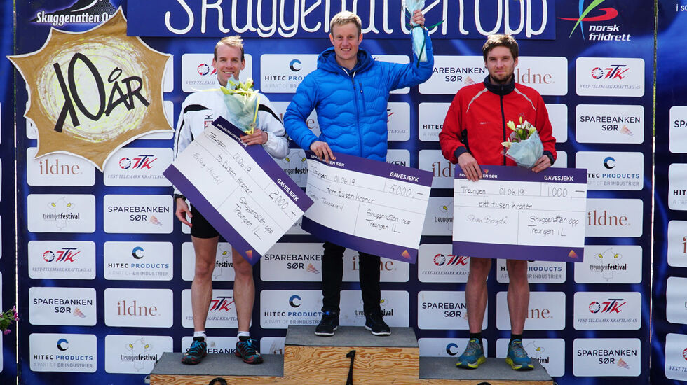 Torstein Tengsareid vant foran Erling Hisdal og Stian Bergstå. (Foto: Olav Nilsen) 
