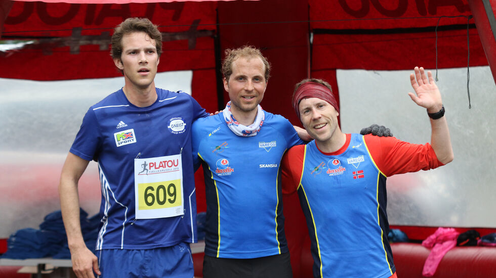 De tre raskeste herrer under sesongens 2. løp