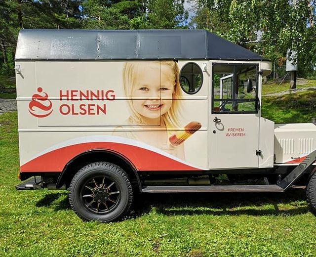 Isbilen var på plass når Hennig-Olsen løpet ble arrangert 13. juni. (Foto: Marianne Scheie Humborstad)