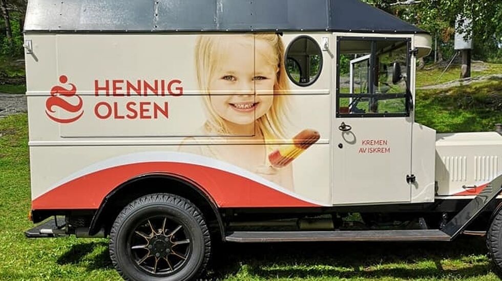 Isbilen var på plass når Hennig-Olsen løpet ble arrangert 13. juni. (Foto: Marianne Scheie Humborstad)