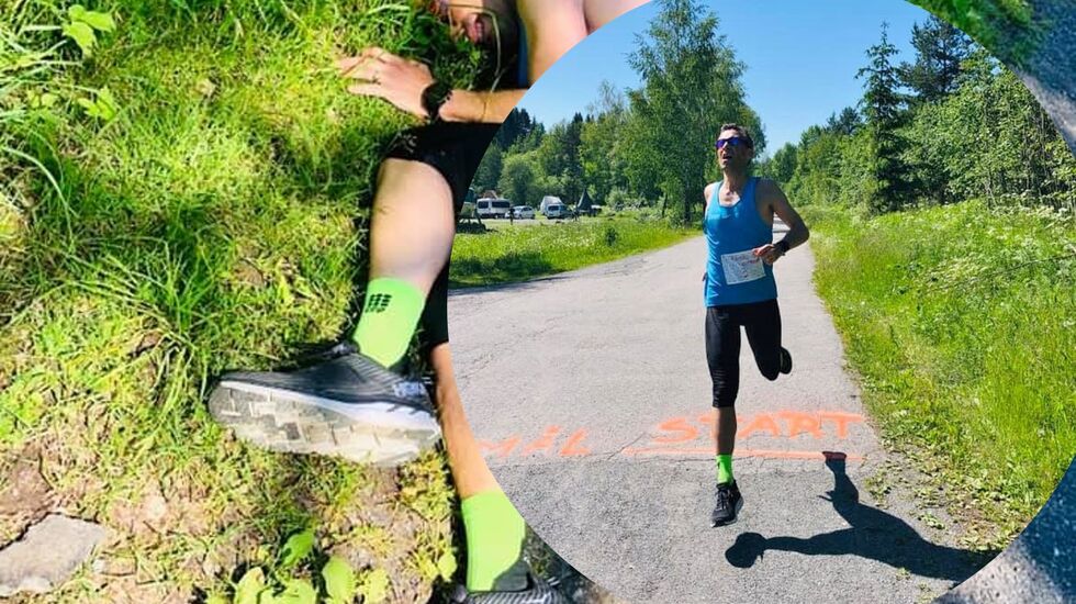 Svein_Erik tok ut alt på slutten og løp inn til en glimrende tid på 50 kilometer. 