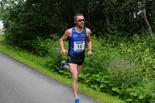 Namdal og Jan Olav Smalås har tatt teten etter 1. dag av St.Olavsloppet. Foto : Arne Brunes