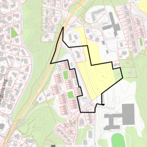 Planavgrensning for reguleringsplan Brekktrøa
