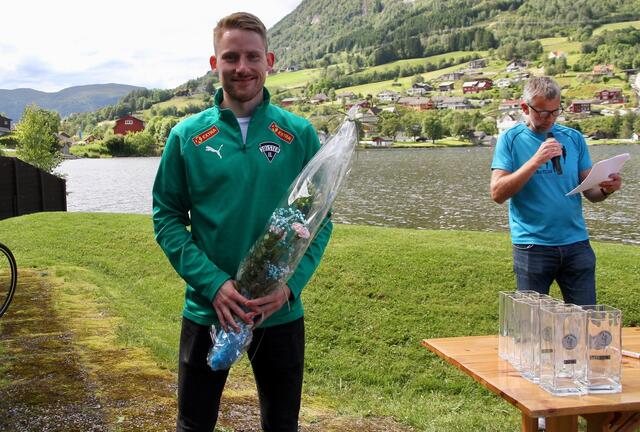 Eivind Øygard fra arrangørklubben Jølster IL vant 5 km på tiden 14.27
