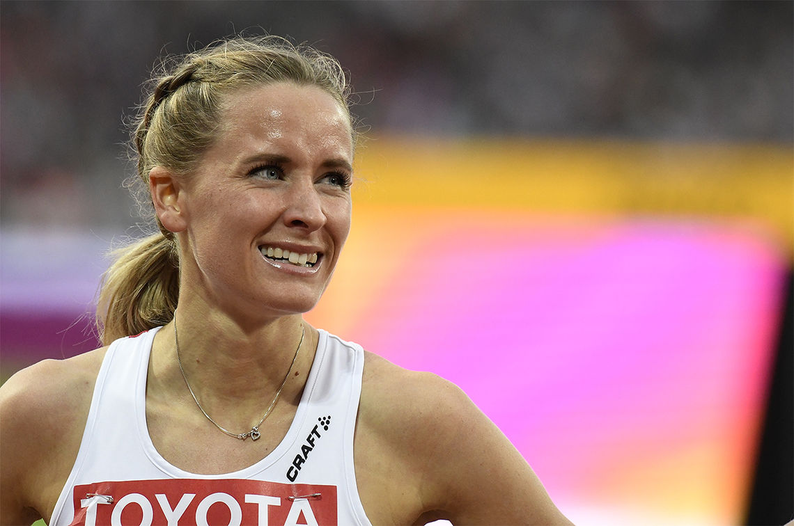 Hedda Hynne løp under den norske rekorden på 800 m, men siden det var i et heat sammen med menn vil ikke rekorden bli godkjent. (Arkivfoto: Bjørn Johannessen)