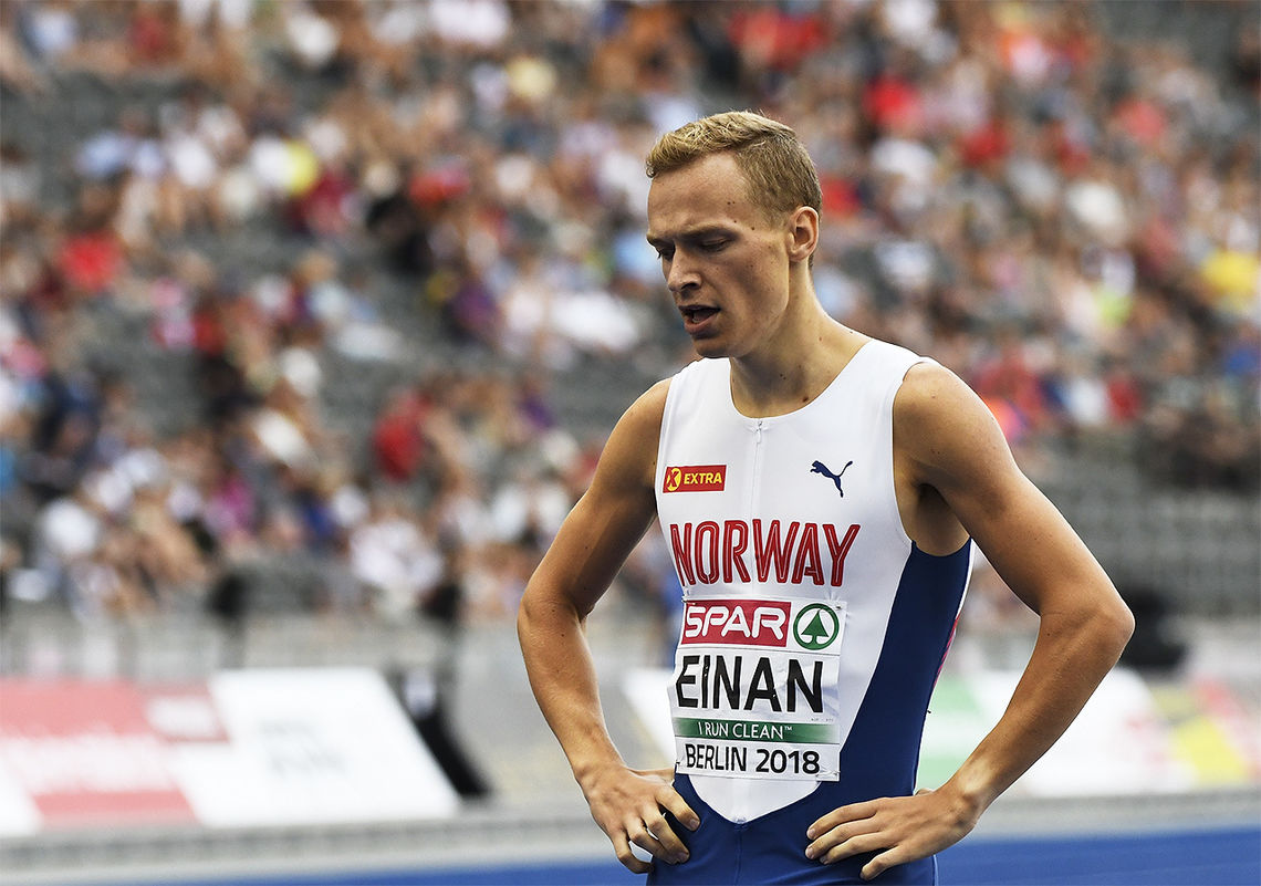 Markus Einan kan glede seg til 800 m-finalen etter å ha gått videre på tid. (Arkivfoto: Bjørn Johannessen) 