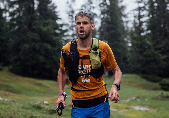 Robert Sørli gjennomførte fire etapper på til sammen 95 km og 5659 høydemeter. (Foto: arrangøren / Stephan Wieser)
