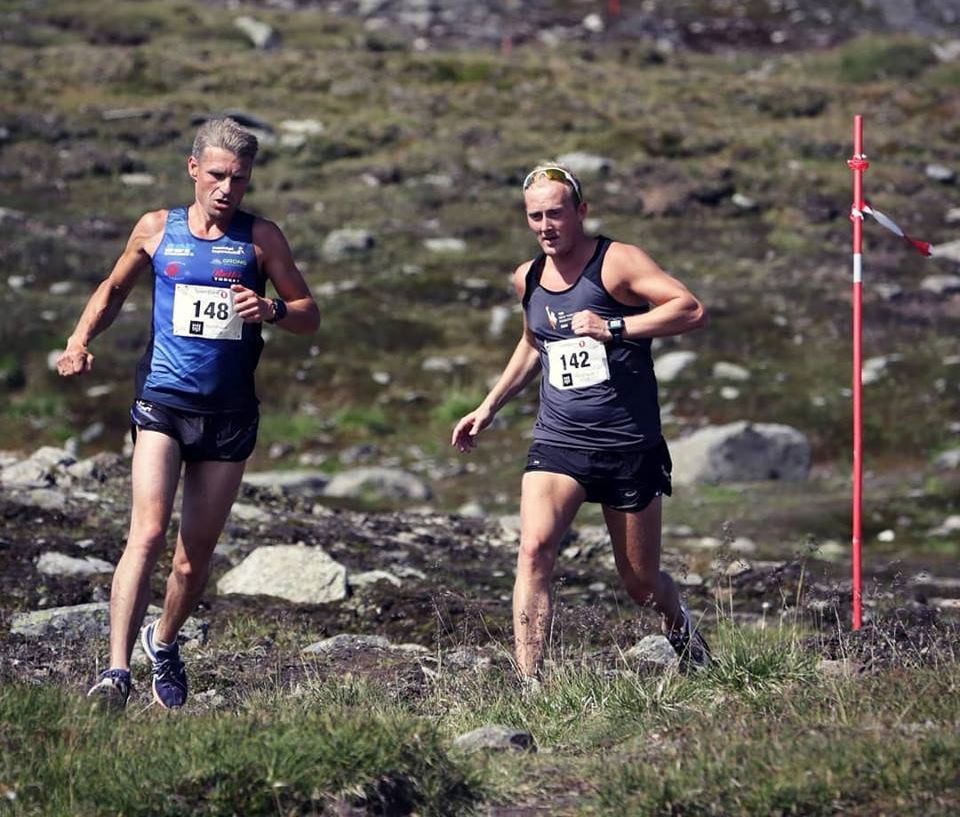 Hardhausene Ole Leirvik og Tor Håkon Skogstad som var 2 og 3 sammenlagt i fjor, og med Ole litt foran Tor Håkon alle tre dagene. (Arrangørfoto)