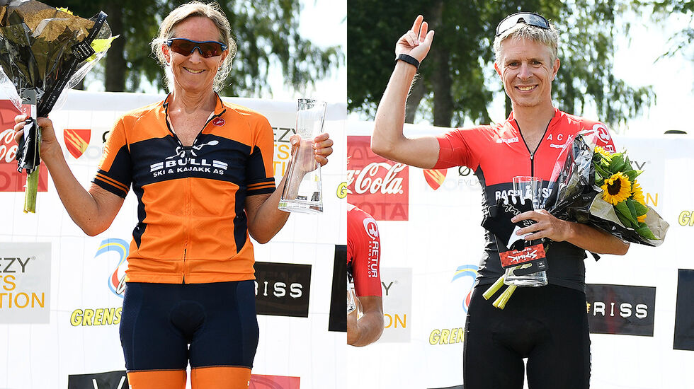 Janicke Paasche vant kvinneklassen, mens Truls Veslum vant herreklassen i Grenserittet MIDT. (Foto: Bjørn Johannessen)