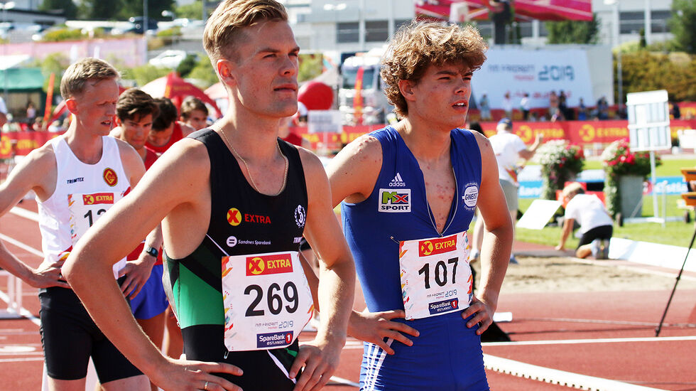 Filip Ingebrigtsen tok seg greit til finalen. Hans-Magnus Haukøy som startet i samme bane kom seg ikke videre.
