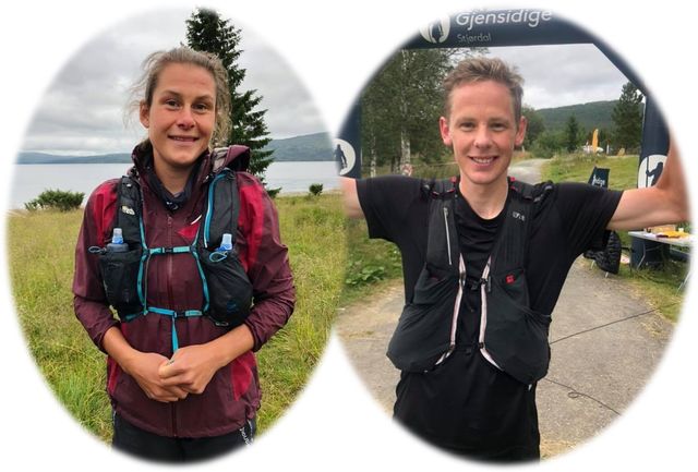Ida Børset Westad og John Marius Hegseth var klare vinnere på ultradistansen i Meråker Mountain Challenge. (Arrangørfoto) Ida Børset Westad og John Marius Hegseth var klare vinnere på ultradistansen i Meråker Mountain Challenge. (Arrangørfoto)