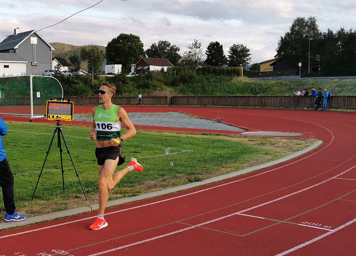Trond Ørjan Eide vant 10 kilometeren på 31.41. (Foto: Bjarne Vad Nilsen)