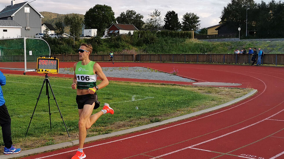 Trond Ørjan Eide vant 10 kilometeren på 31.41. (Foto: Bjarne Vad Nilsen)