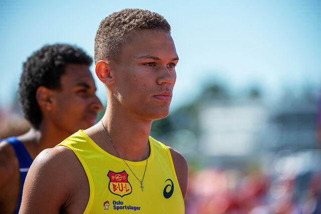 Luca Thompson, her BUL-trøye, viste klasse også da han tok på seg landslagsdrakten. (Arkivfoto: Samuel Hafsahl)