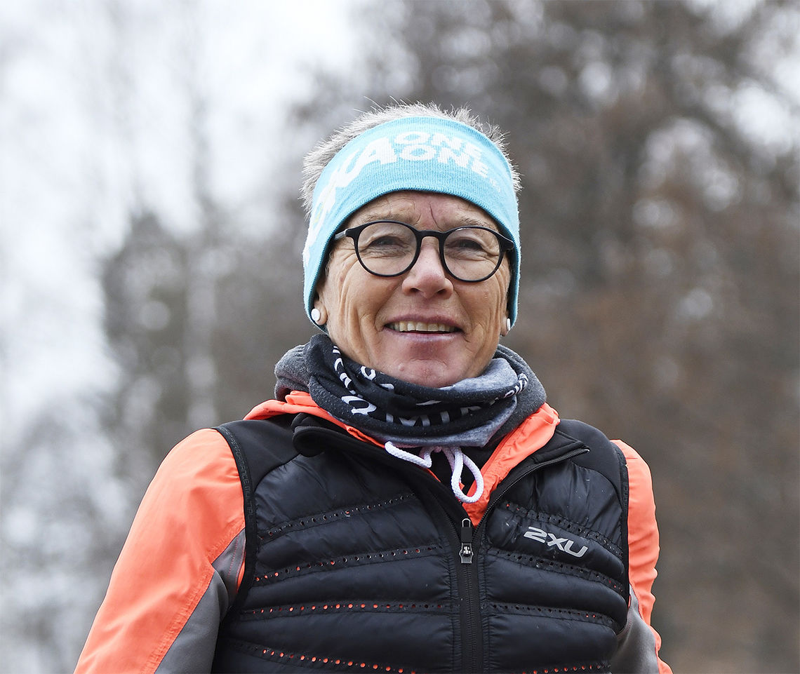 Ingrid Kristiansen er blitt 63 år, men gleden ved å være i bevegelse er fremdeles rikelig til stede. (Foto: Bjørn Johannessen)